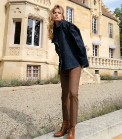 Margaux Lonnberg Chemise en Jean Destructurée Egan Bleu Brut*Femme Hauts|Manteaux & Vestes