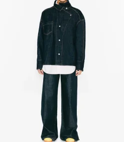 Margaux Lonnberg Chemise en Jean Destructurée Egan Bleu Brut*Femme Hauts|Manteaux & Vestes