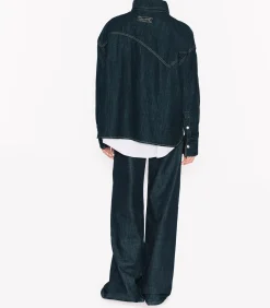 Margaux Lonnberg Chemise en Jean Destructurée Egan Bleu Brut*Femme Hauts|Manteaux & Vestes