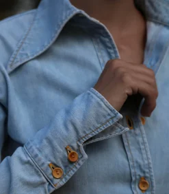 HAPPY HAUS Chemise en Jean La Chemise Summer Blue*Femme Hauts