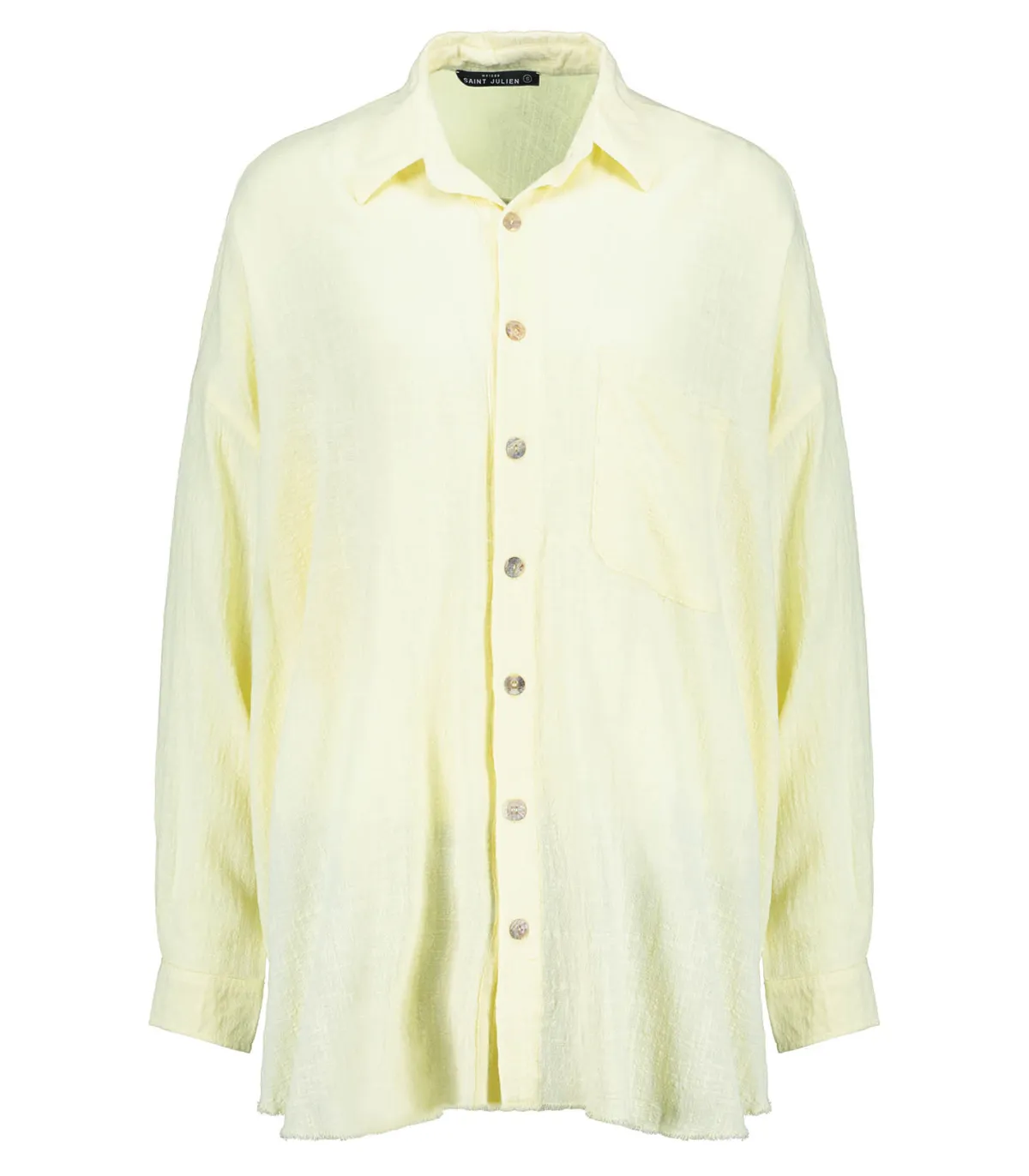 Maison Saint Julien Chemise oversize Mykonos Pastel Yellow*Femme Hauts|Robes