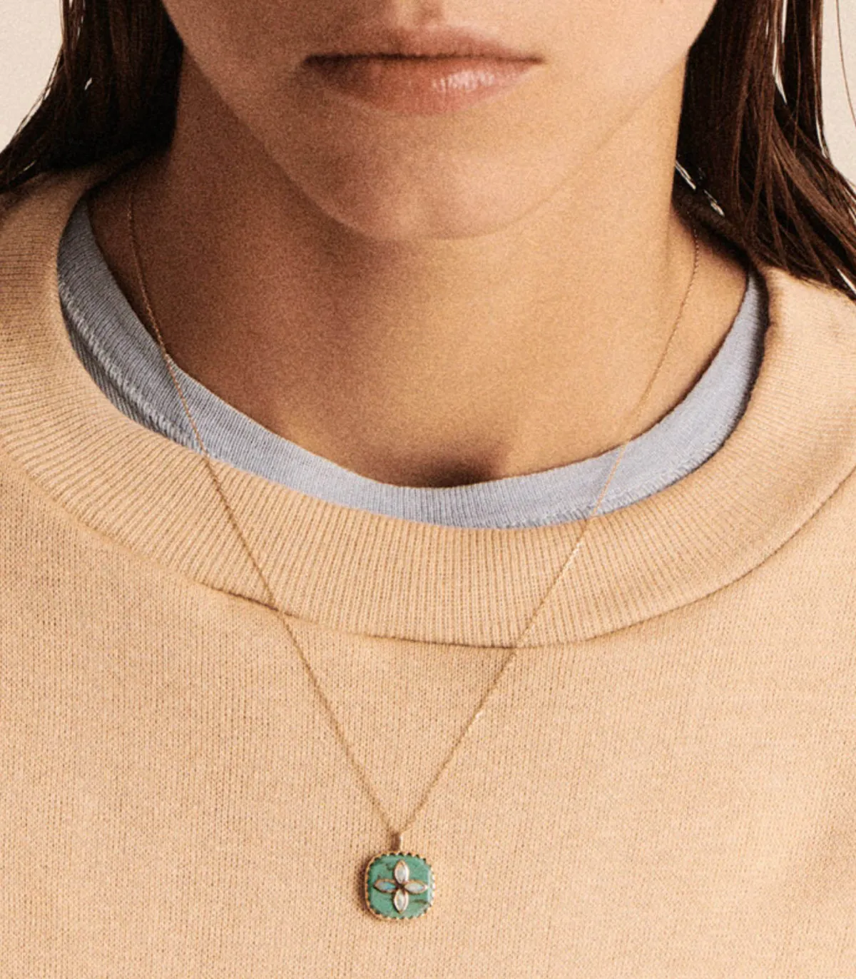 Pascale Monvoisin Collier Bowie Turquoise et Opale*Femme Colliers