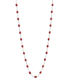 Gigi Clozeau Collier or blanc et perles de résine 42 cm*Femme Colliers