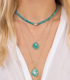 Pascale Monvoisin Collier Taylor n° 1 Turquoise*Femme Colliers