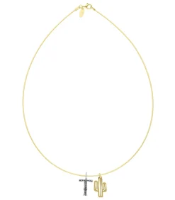 Maison Irem Collier tour de cou Lettre Cactus*Femme Colliers