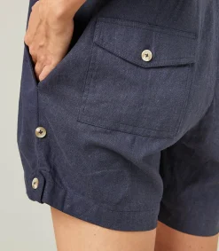 Maison Saint Julien Combishort On the Road Midnight Blue*Femme Combinaisons