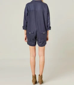 Maison Saint Julien Combishort On the Road Midnight Blue*Femme Combinaisons