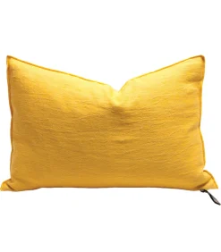 Maison de Vacances Coussin lin lavé froissé 60 x 90 cm tournesol* Coussins