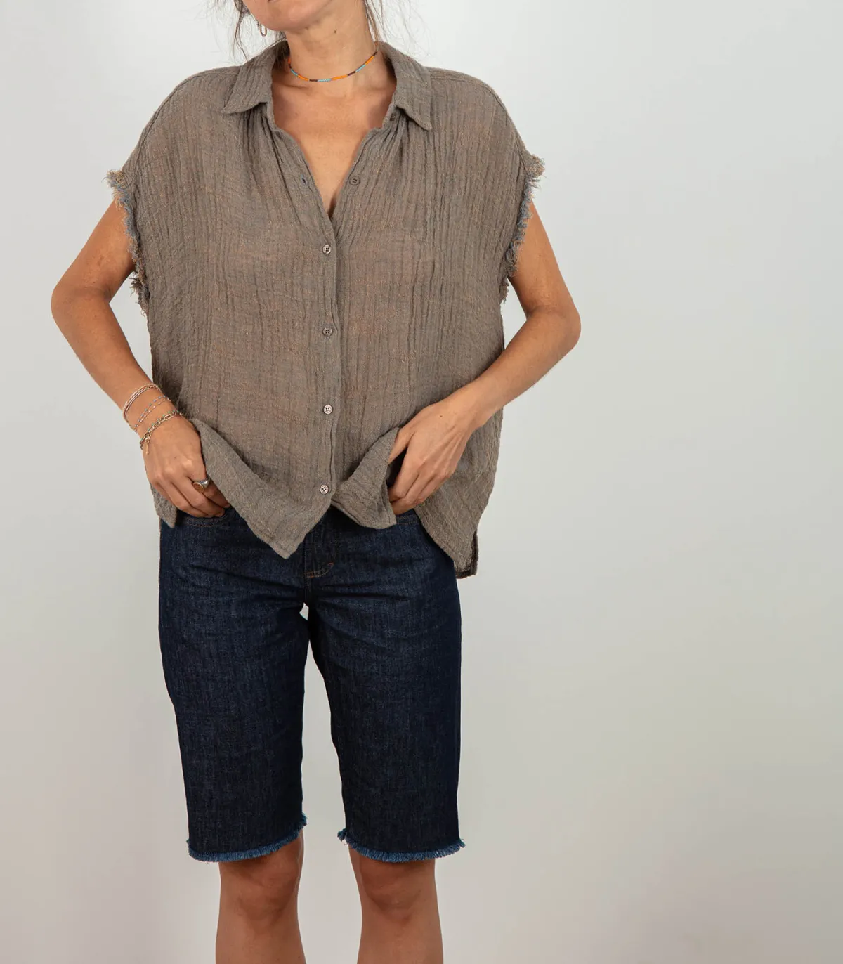 A.P.C. Cycliste Kathleen en denim Indigo*Femme Bas