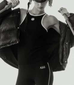 Sporty & Rich Doudoune Running Hooded Down Black*Femme Manteaux & Vestes