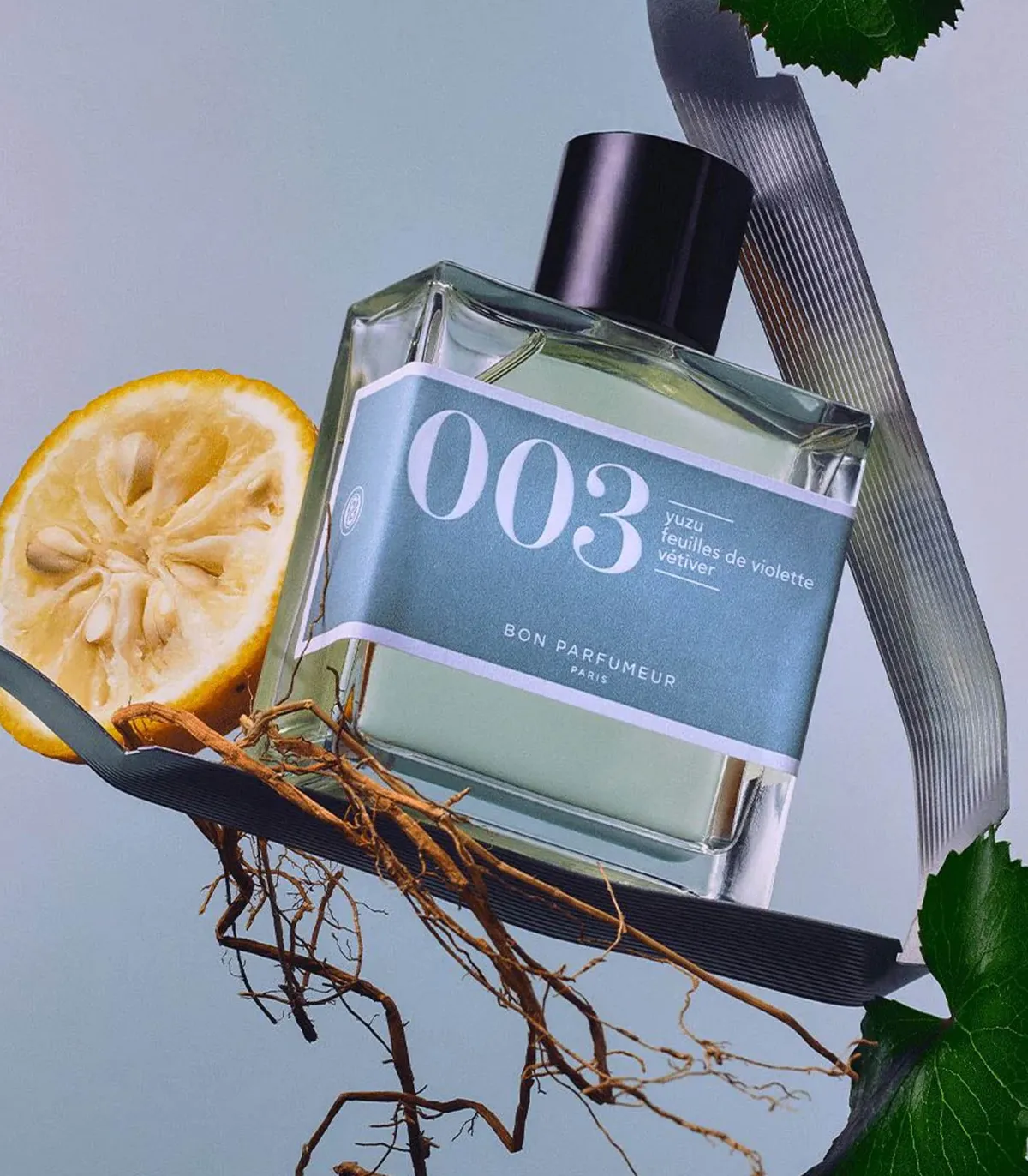 Bon Parfumeur Eau de Cologne 003 Yuzu, Feuilles de Violette et Vétiver 100 ml*Femme Eaux De Cologne|Eaux De Cologne