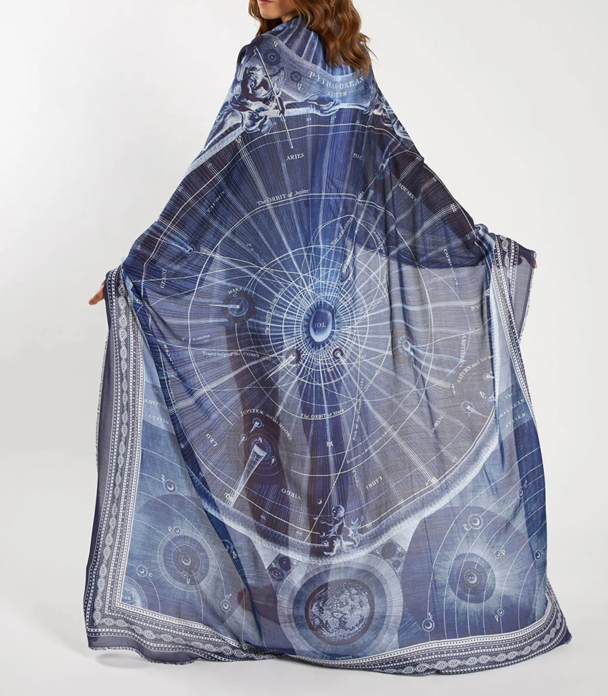 Faliero Sarti Etole Wind Bleu*Femme Faliero Sarti|Écharpes & Étoles