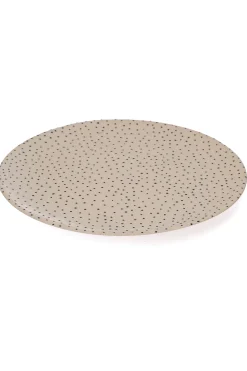 Three Seven Grande assiette en céramique "Pois noirs"* Assiettes & Plats