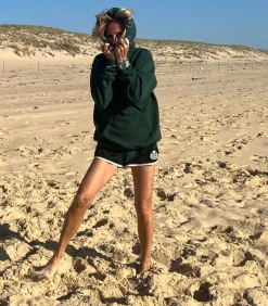 Sporty & Rich Hoodie Health Script Forest*Femme Mailles & Sweats|Sweat-Shirts