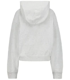 Sporty & Rich Hoodie Wellness Ivy Cropped Heather Gray/Navy*Femme Mailles & Sweats