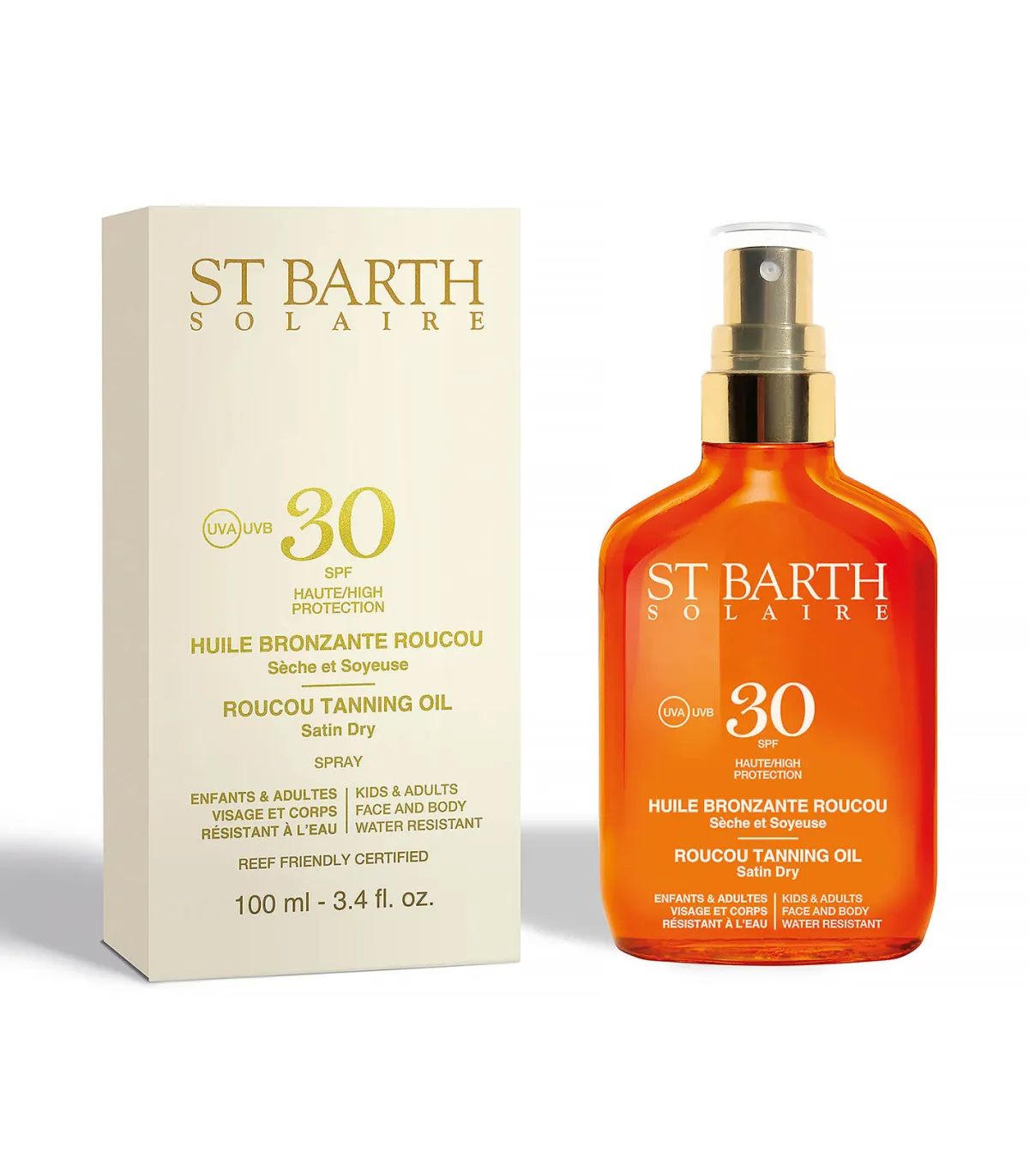 Ligne St Barth Huile de Roucou Bronzante SPF30*Femme Soins Visage & Corps