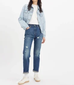 Levi Jean 501® Original Destructed Dark Indigo*Femme Bas