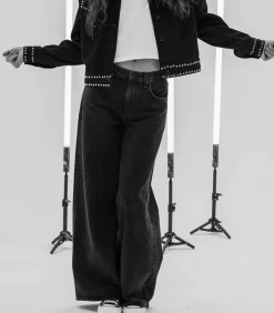 ASKK NY Jean Atomic Wide Leg Stone*Femme Bas