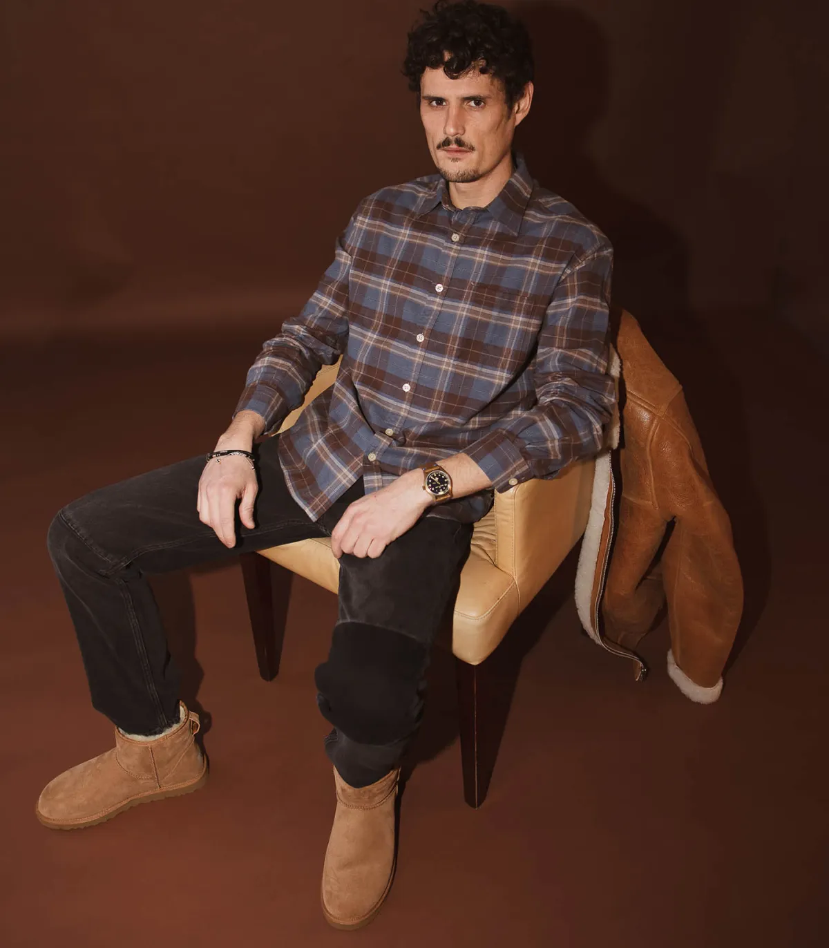 Frame Jean droit homme à patch Modern Blocking*Homme Jeans