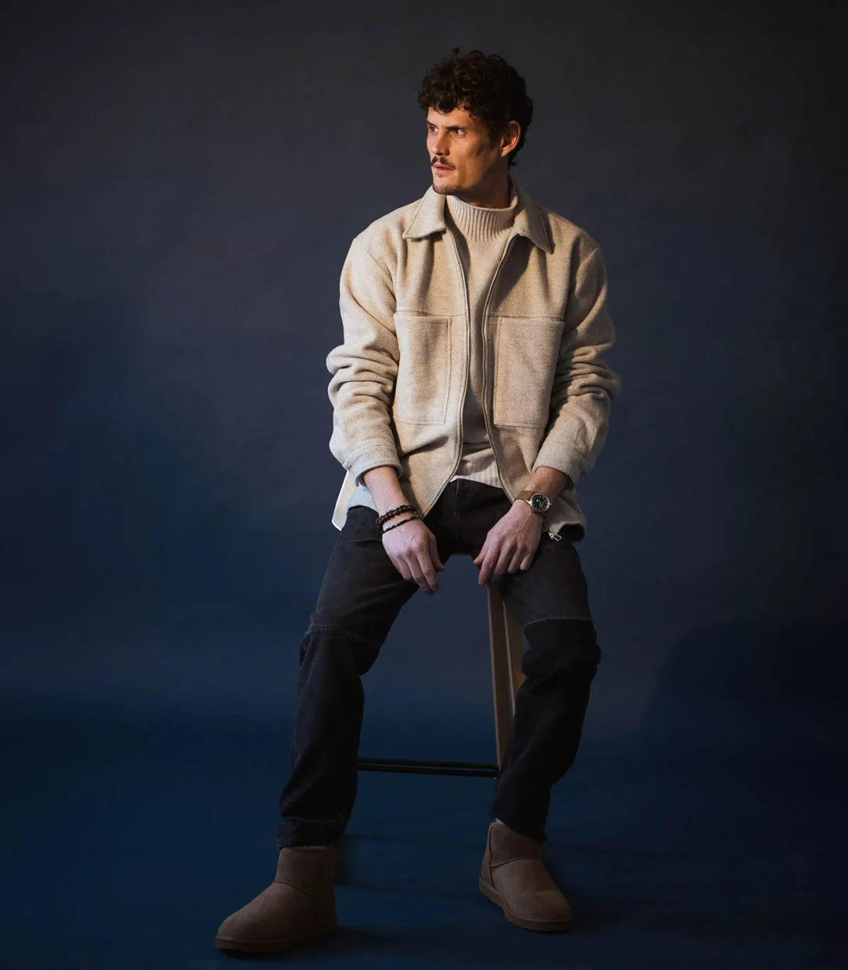 Frame Jean droit homme à patch Modern Blocking*Homme Jeans