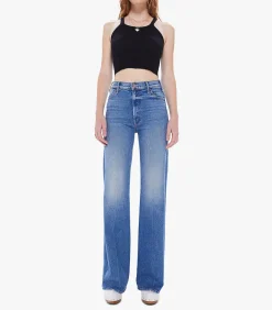 Mother Jean droit The Hustler Roller Heel Tropic*Femme Bas