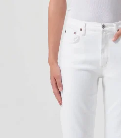 AGOLDE Jean Kye Mid Rise Straight Crop Stretch*Femme Bas