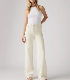 Levi Jean Ribcage Wide Leg Cream*Femme Bas