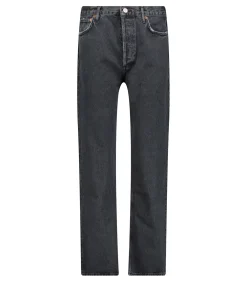 AGOLDE Jean 90's Pinch Waist Black Tea en coton bio*Femme Bas