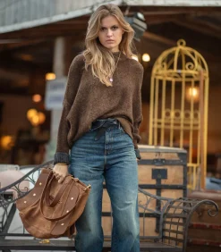 HAPPY HAUS Jean Wideleg Peacock*Femme Bas