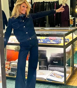 Agathe de la Fontaine Jean Woodstock Denim Indigo*Femme Bas