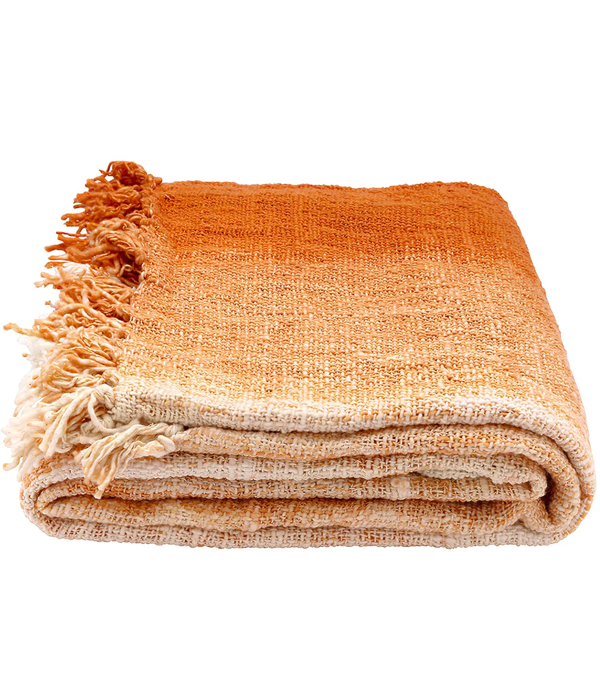 Originalhome Jeté de Canapé en Coton Recyclé Dégradé Terra* Plaids & Couvertures