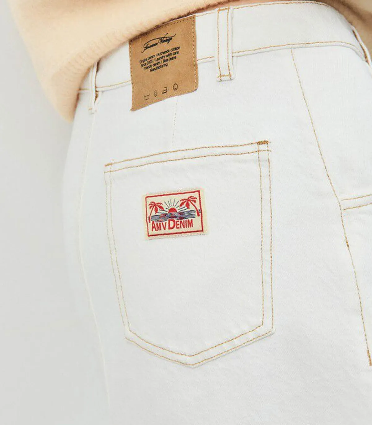 American Vintage Jupe Jozastreet Off White*Femme Bas