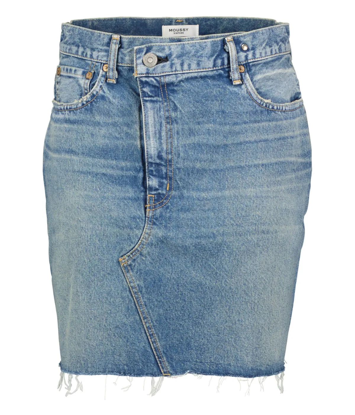 Moussy Vintage Jupe MV Thomoston Asymmetry Blue*Femme Bas