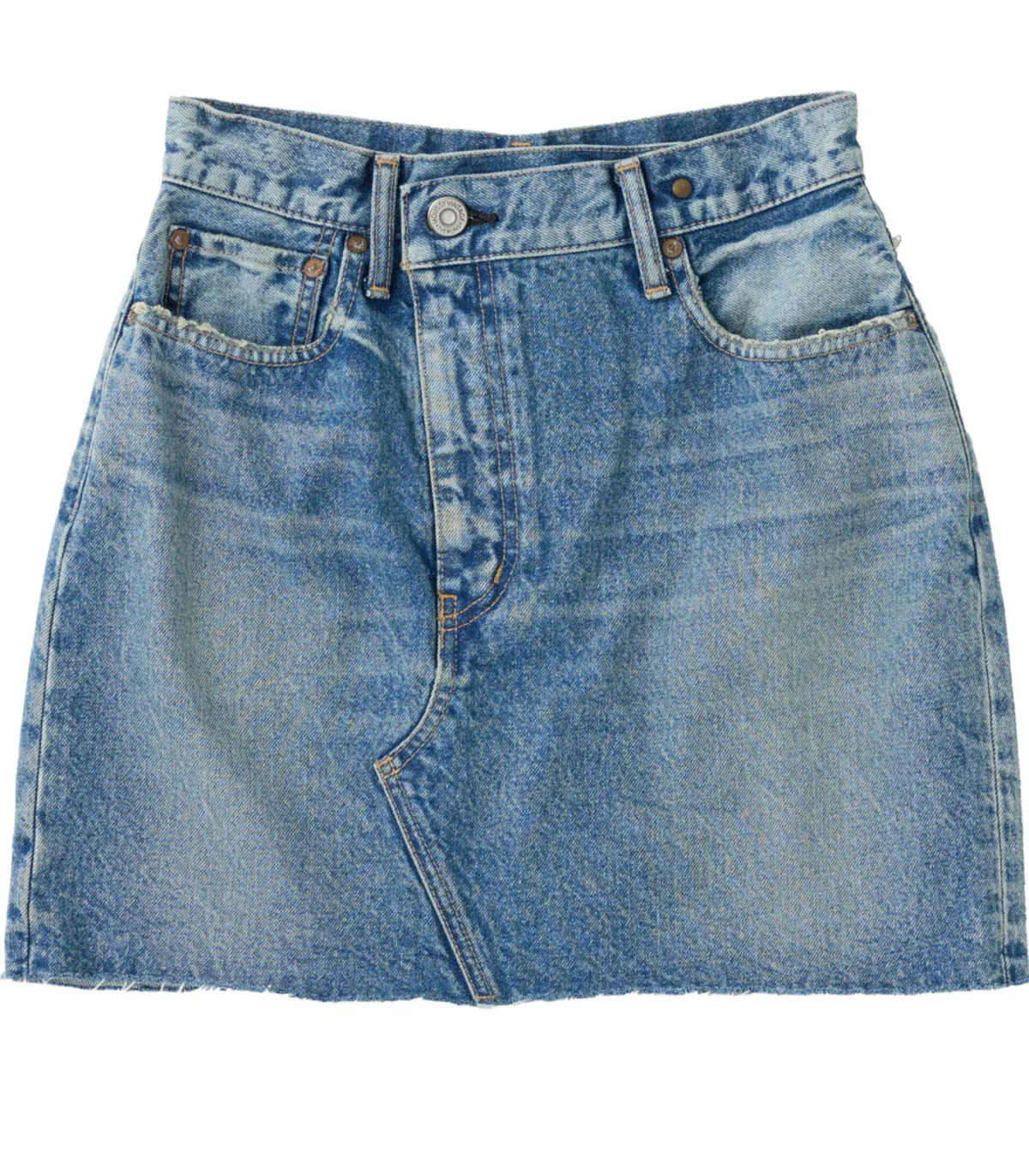 Moussy Vintage Jupe MV Thomoston Asymmetry Blue*Femme Bas