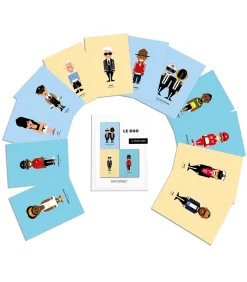 Image Republic Lot de 12 cartes postales "Pop Culture" Le Duo* Cartes Postales