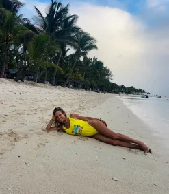 Fabulous Island Maillot de Bain une pièce Jane In Paradise Jaune*Femme Maillots De Bain