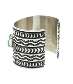 Harpo Manchette gravée 5 turquoises*Femme Manchettes