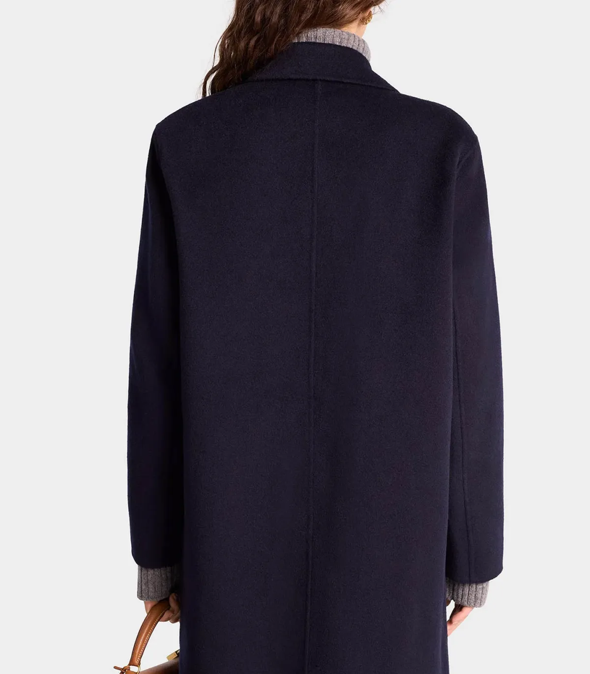 Sporty & Rich Manteau Double Faced Navy en laine et cachemire*Femme Manteaux & Vestes