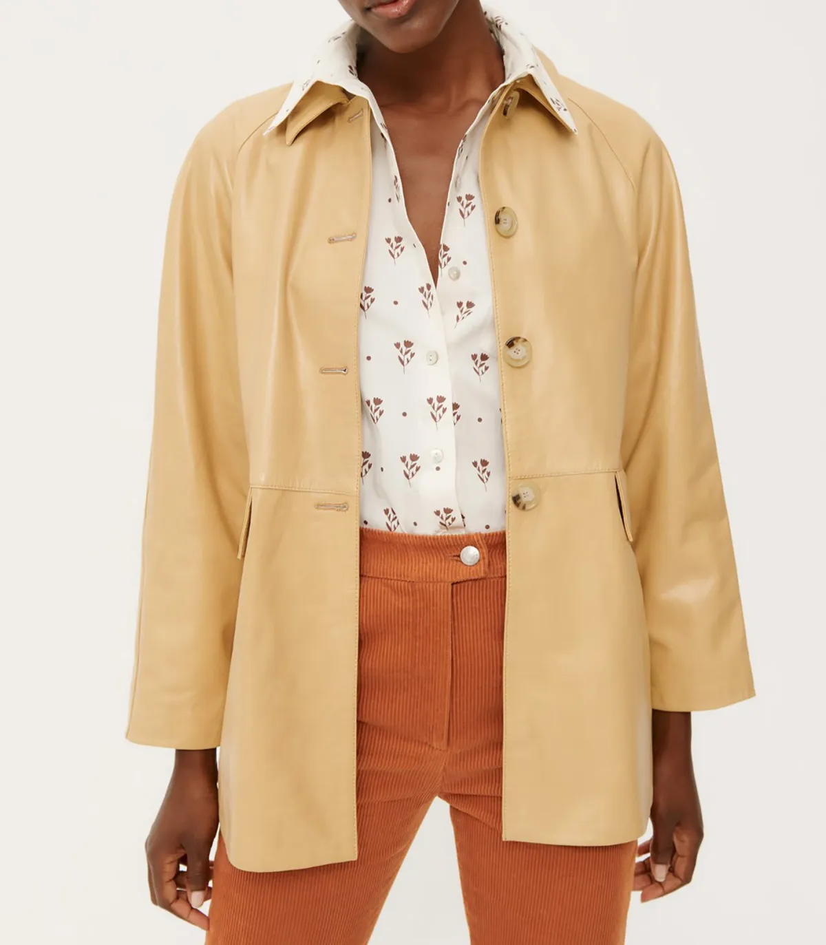 Alexa Chung Manteau en cuir Daphne*Femme Manteaux & Vestes