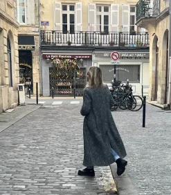 Mii Manteau en laine Baby Alpaga Marlene Grey*Femme Manteaux & Vestes