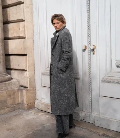 Mii Manteau en laine Baby Alpaga Marlene Grey*Femme Manteaux & Vestes