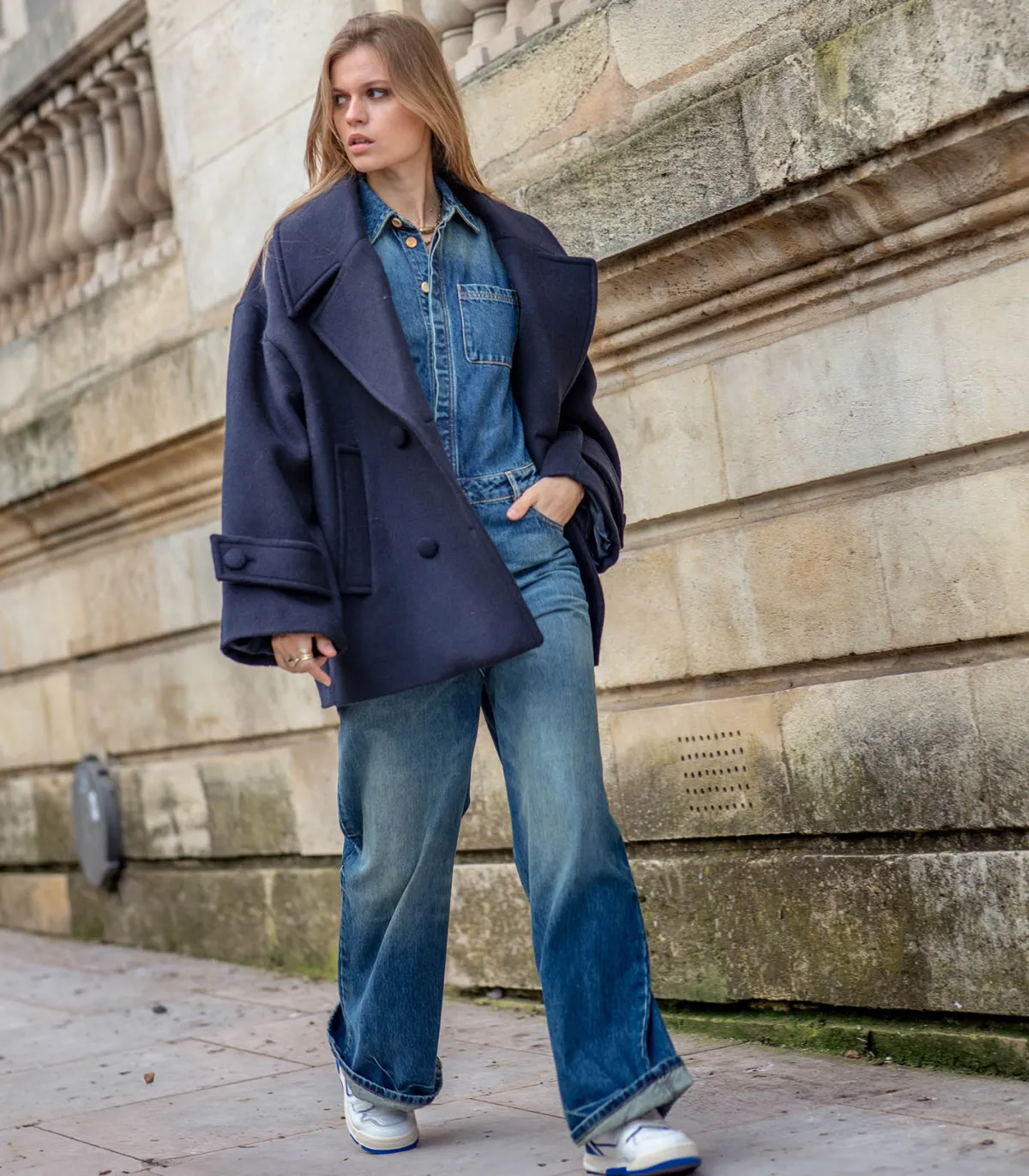 Margaux Lonnberg Manteau Jason Navy*Femme Manteaux & Vestes