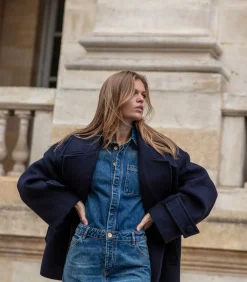 Margaux Lonnberg Manteau Jason Navy*Femme Manteaux & Vestes