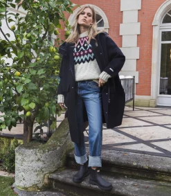 Paltò Manteau Violetta Bleu Marine*Femme Manteaux & Vestes