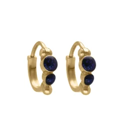 Gigi Clozeau Mini Créoles en or jaune et résine*Femme Boucles D'Oreilles