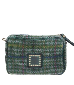 Campomaggi Mini Sac Bandoulière en Jacquard et Cuir Vert*Femme Sacs Bandoulière