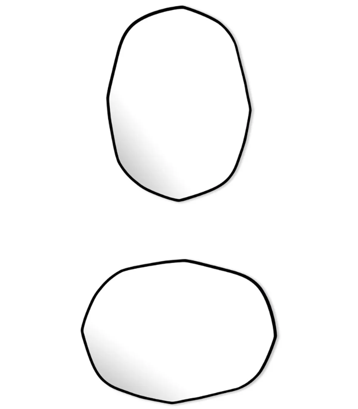 M Nuance Miroir biseauté irrégulier 66 x 85 cm* Mobilier