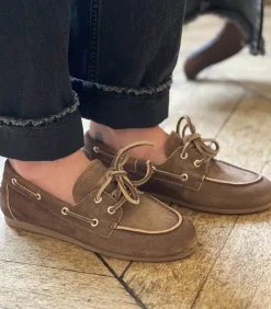 Posa Mocassins Boat en Daim Dark Brown*Femme Mocassins