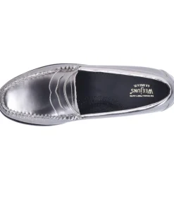G.H. Bass & Co. Mocassins Weejun Penny Loafer Argent*Femme Mocassins