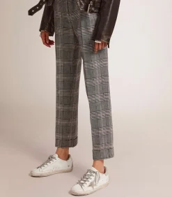 Golden Goose Pantalon cigarette Golden Collection Prince de Galles*Femme Bas